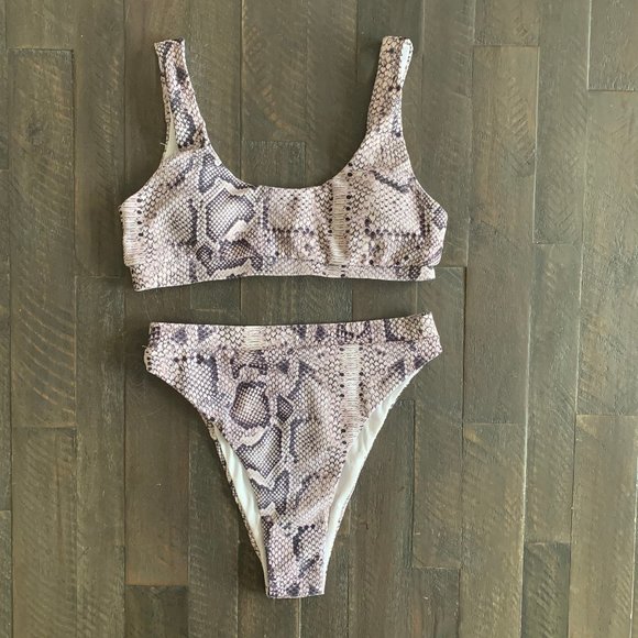 Other - *50% OFF BUNDLES*  Snakeskin High Waisted Bikini